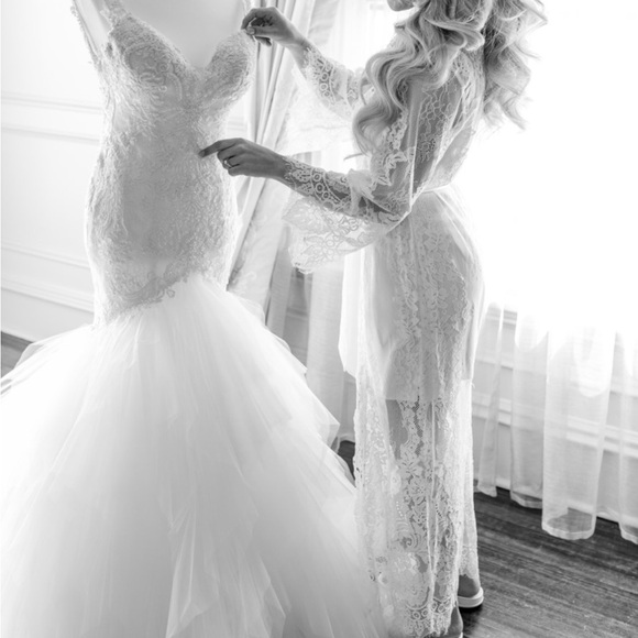 Lace Bridal Robe - Picture 2 of 5